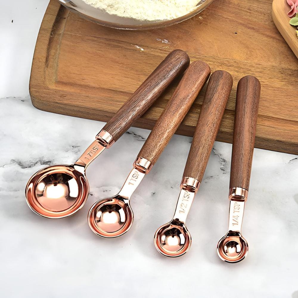 Gleam Copper-Plated Measuring Set For Kitchen