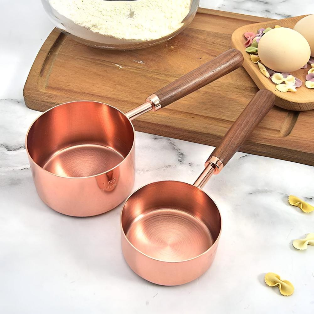 Gleam Copper-Plated Measuring Set For Kitchen