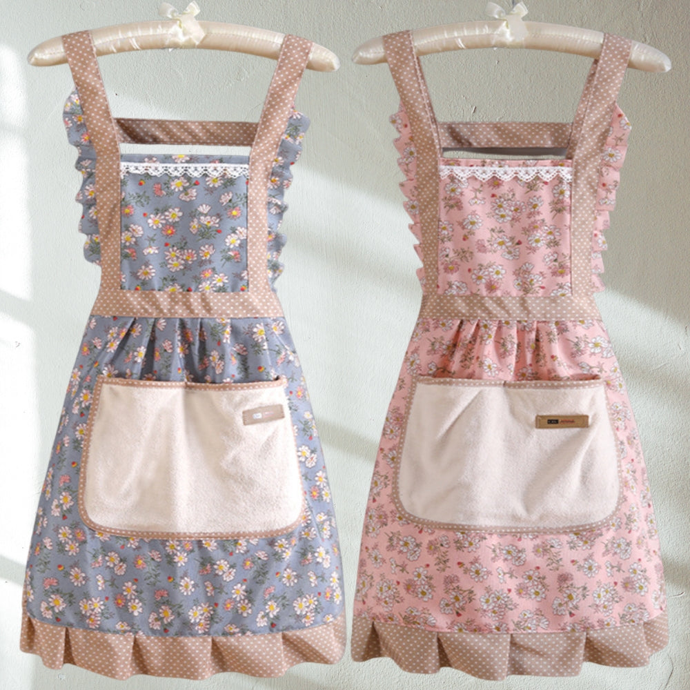 Sweet Flora Kitchen Apron – Elegance in the Kitchen