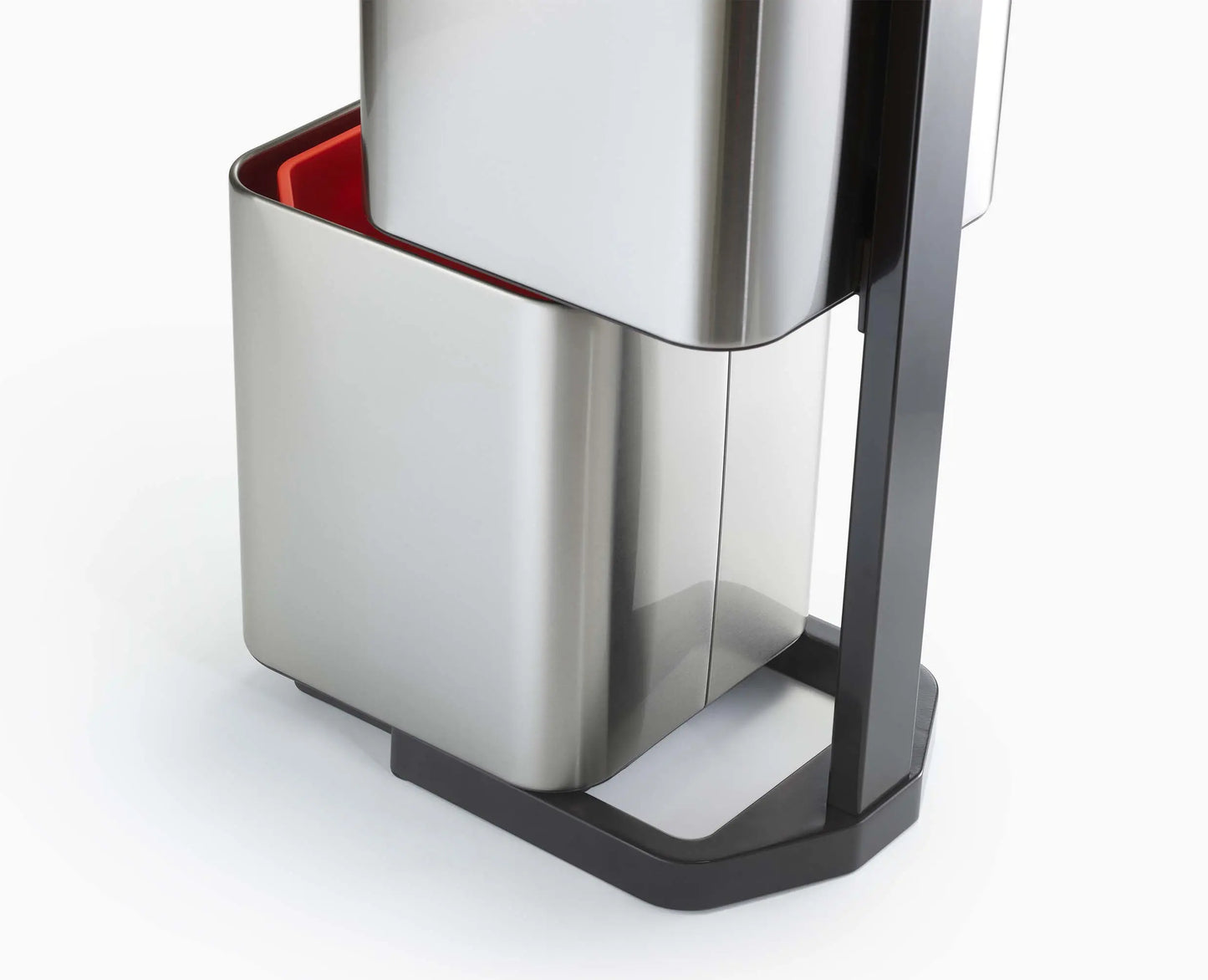 Compact 40L Stainless-Steel Waste & Recycling Bin