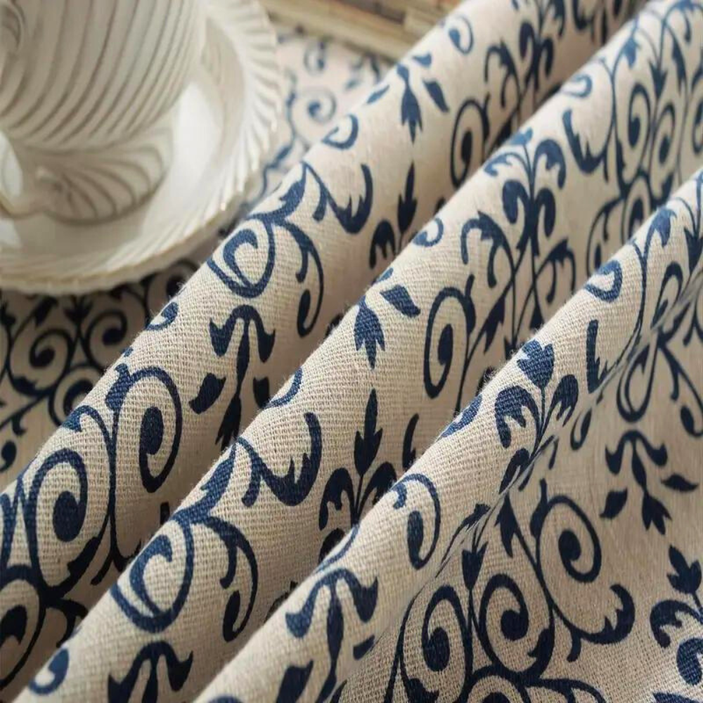 Cottage-Inspired Patterned Tablecloth