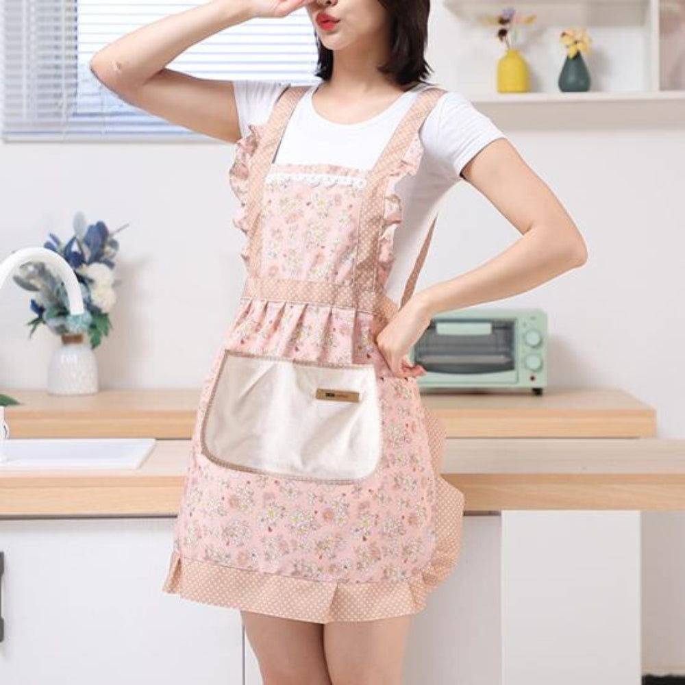 Sweet Flora Kitchen Apron – Elegance in the Kitchen